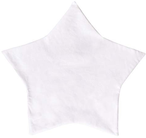 Rayher 53963102 Kissenbezug Stern, 33 cm ø, 190g/m², zum Zunähen, 82% Baumwolle, 15% Viskose, 3% Polyester, Kissenhülle, dicht und fest gewebter Canvas Stoff in Naturweiß