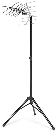 Satellites 36 Element Freeview HD Digital TV Loft/Outdoor Aerial Kit with Steel Portable Tripod for Camping, Carvan or holiday home