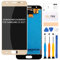 SRJTEK Vetro di ricambio completo per Samsung Galaxy J3 2017 J330 / J3 Pro 2017 J330 DUOS J330G J330L J330F J330FN J330DS J3300 5 LCD Display Touch Screen Digitizer Glass Assembly (oro)
