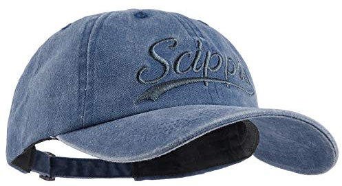 SCIPPIS Herren & Damen Basecap Baseball Schildmütze Snapback Kappe Mütze Cap Schriftzug« Blau