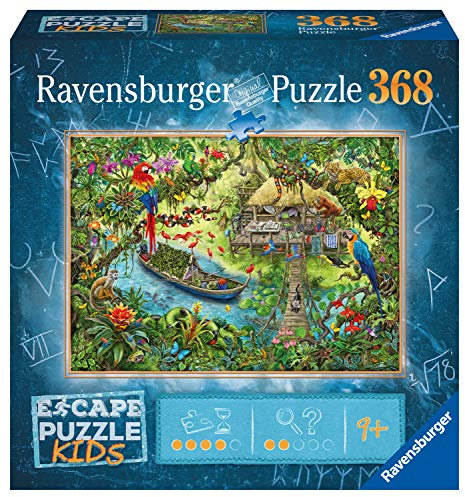RAVENSBURGER 135998 Puzzle Escape Room Dschungel, 368 Teile für Kinder ab 9 Jahren