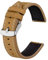 BISONSTRAP Leder Uhrenarmband, Schnellwechsel Armband für Herren und Frauen - 21mm, Bräunen
