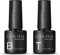 COSCELIA Top Coat Base Coat Vernis Semi permanent No Wipe Vernis à Ongles Gel UV Soak Off UV/LED pour Ongles 2x7ml