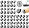 Filzgleiter 60 Stück 25mm Möbelgleiter Filz Stuhlgleiter zum Schrauben Runde Tischbeine Filzpad für Laminat Parkett Fliesen (Dunkelgrau)
