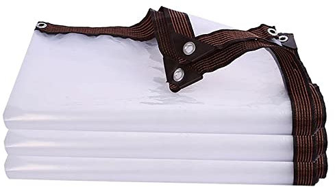 Lona Transparente Impermeables, Toldo con Ojales, Prueba De Polvo Prueba De Lluvia Cobertizo, Anticongelante Lona Cobertizo para Muebles, Jardín, Piscina,1x7m