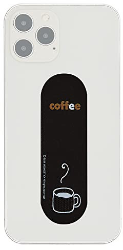 Momostick Flatstick Cell Phone Finger Grip Strap Holder for Hand, Cell Phone Stand, New Slim Finger Loop Selfie Grip Compatible with Most Smartphones -Coffee