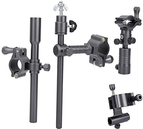 FAMKIT 4 Stück Verstellbare Angelrutenständer Ködertablett Lichtstütze Halter Angelstuhl Zubehör