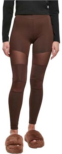 Urban Classics Damen Ladies Tech Mesh Leggings Yoga Pants, Brown, XL