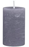 Rustikale Stumpenkerze Steingrau diverse Größen dicke Kerze Advent Weihnachten Deko Adventskranz, Variante:Ø 5 cm. H 8 cm