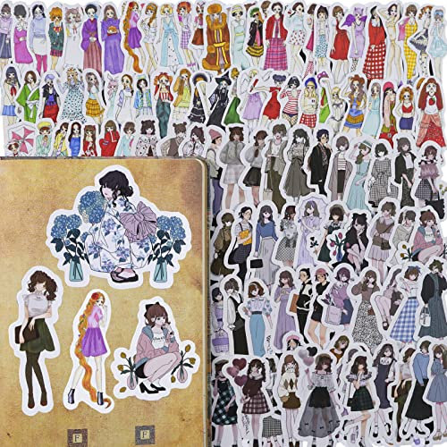 108 Stücke Scrapbook Aufkleber Mädchen und Frauen Aufkleber dekorative Aufkleber Umschlag Tagebuch, Scrapbook, Label Tagebuch, DIY Prozess