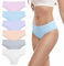 anqier Unterhosen Damen, 6er Pack Baumwolle Panties Atmungsaktiv Slips Damen Bequeme Hipster Frauen Unterwäsche