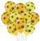 Set 10 Luftballons Sonnenblume Deko Sommer Party Geburtstag Luftballon Sonnenblume Sommer Kinderparty Kindergeburtstag Sommerfest