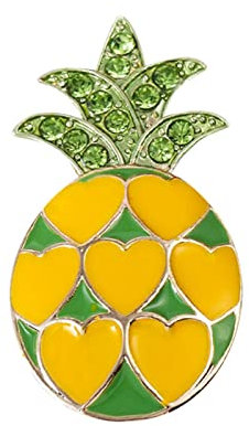 chiphop Auto Clip Air Parfüm Duft Aromatherapie Diffusor Legierung Bling Kristall Ananas Dekoration Ornament Duftbäume Lustig (Green, One Size)