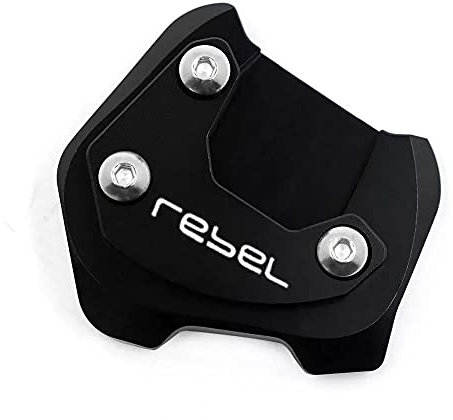 Motorrad SeitenstäNder Motorrad Kickstand Fußsseitenständer Verlängerung Vergrößerung Tragen Teller Pad Fit Verwendung für Honda CMX Rebel 500 cmx300 cmx500 2017-2021 Fuß-Verbreiterung StäNder Platte