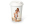 Made in Gift Vaso de Plástico Ecológico Personalizado con Foto o Diseño, Vaso para Llevar Take Away Infantil Reutilizable con Tapa 400 ml
