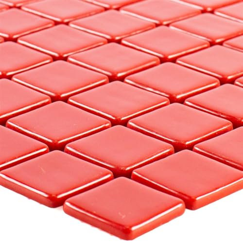Glas Pool Schwimmbad Mosaik Fliesen Matte Pixley Rot Bad Dampdusche Küche Wand