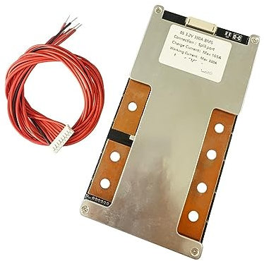 ecualizador de batería Almacenamiento de energía Solar de 24/48V, puerto dividido BMS, 4S, 8S, 12S, 13S, 16S, 200A, 210A, 250A, 330A, placa de protección de batería BMS continua Lifepo4 (Size : 4S 20