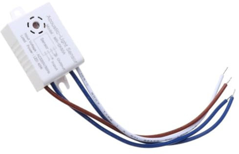 Lckiioy 1 Piezas MR-SK50A MóDulo de Interruptor Inteligente para Mejoras en el Hogar Detector 220 V Sensor de Voz y Sonido Interruptor de Luz de Encendido y Apagado AutomáTico Inteligente