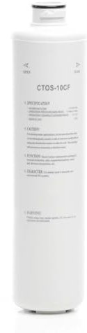 Naturewater CTOS-10CF gestinterter Aktivkohle Block Filter 10 Zoll (254 mm) 5 µ Ersatz Wasserfilter, Umkehrosmose Filter, Ersatz Filterkartusche, Trinkwasserfilter