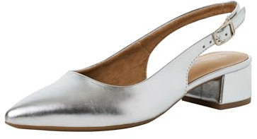 Tamaris Damen Slings Synthetik, metallic, 41 EU
