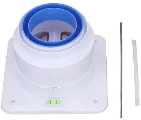 ZMYOZDO Clapet Anti-Retour Universel de hotte de Cuisine ABS, 80-110mm, unidirectionnel, pour Conduit d'échappement de fumée, pour la Cuisine