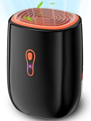 Deumidificatore Casa 800ML, Deumidificatore elettrico portatile ultra silenzioso, Spegnimento Automatico, Deumidificatori Efficienti e a Risparmio Energetico per Camere, Bagni, Cucine, Armadi