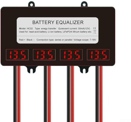 Batterie Balancer, 24V 48V LED Display Intelligent Battery Equalizer, Battery Charge And Discharge Voltage Balancer For Leads Acid, Lithium Battery(HA01)