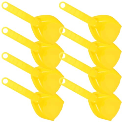 BESTonZON 8St sandspielzeug strandspielzeug spielsachen für draußen sandspielzeug Strand Toy Set Bausatz Sandkasten Schaufeln für Sand Strandsandschaufeln Plastik Yellow