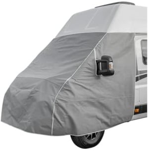 Frontscheibenabdeckung für Wohnmobil oder Campingbus – Windschutzscheibe Abdeckung Isoliert und UV-Schutz Frontscheiben Schutz (kompatibel Ducato X290 ab 2014)