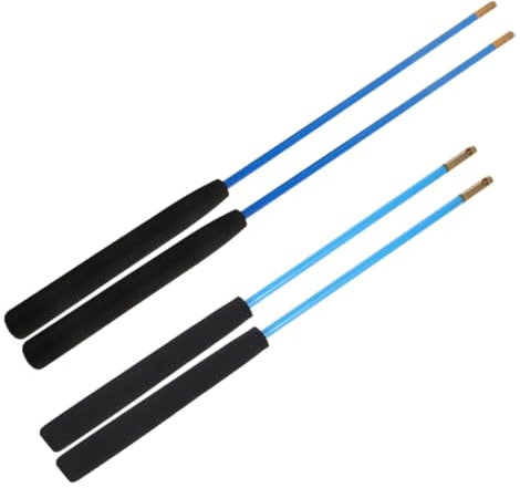 Supvox 2paare Diabolo Handstäbe Wiederverwendbare Diabolostäbe mit Rutschfestem Griff für Outdoor-Fitness und Jongliertraining