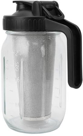 HEEPDD Cold Brew Coffee Filter Filtre Verre Glacée Pitcher Jar Spergit (1000 ml)