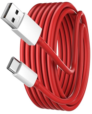 10A Câble USB C 2m pour OnePlus SUPERVOOC Charge,Fil Chargeur Type C Cordon Warp Charge Dash Charge Rapide et Sync pour Oneplus 13 13T 13R Nord 4 CE 4 Lite pour realme GT 7T 6 Oppo Reno14 13 12F 11F