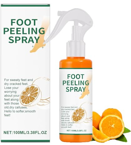 Foot Peeling Spray, Anti-Itching and Deodorizing, Foot Care Spray, for Hard Skin, Softening Rough & Dry for Feet, Hydrating and Nourishing, Callus Removal, Refreshing Deodorant (1pcs)