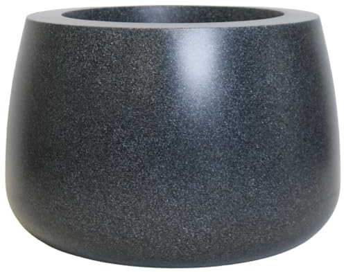 Trifibre Hardwick Roto Moulded Planter 57.5cm, 44L, Granite, Frost Proof | Rotomoulded lightweight garden plant pot with 44L capacity, frost-proof and UV-resistant, Hardwick design planter.
