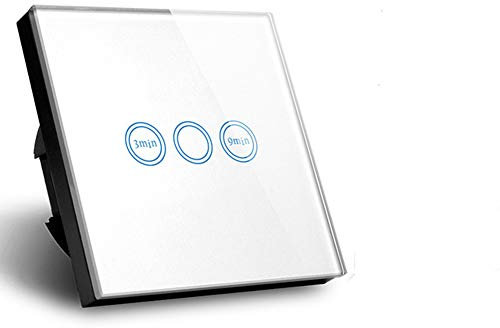 Couvercle en verre Minuterie Interrupteur tactile modèle UE Home Interrupteur mural