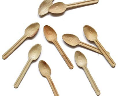 DISPOSABLE GREEN® | Pack of 25 Spoons | DEEP Head | COMPOSTABLE, BIODEGREADABLE, ECO Friendly| Strong and Sturdy | 25 PCS