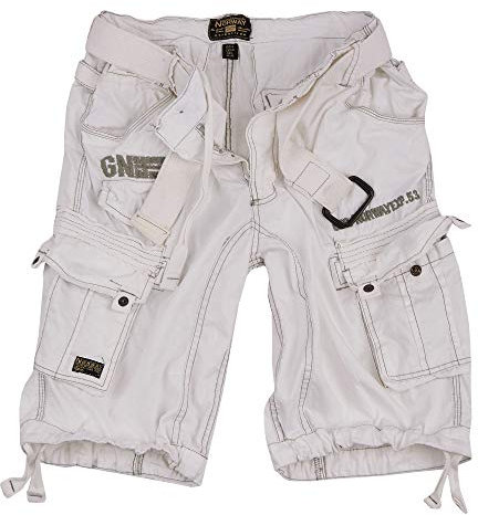 Geographical Norway Cargo Shorts Hunter mit UD Bandana White - XL -