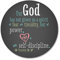 Smooffly Mauspad, Bibelversen, inspirierende Zitate, Christian For God has not given us a spirit of fear timidity, rund, rutschfest, Gummi