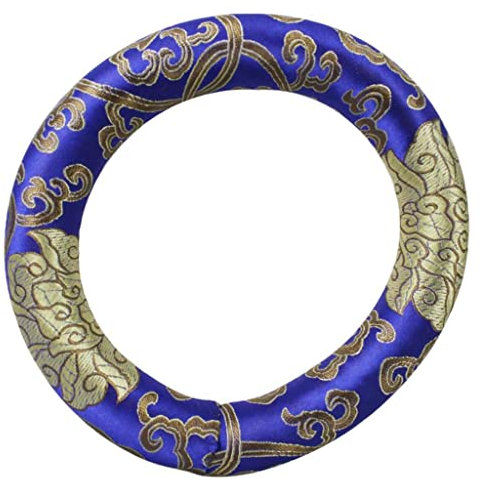 Oreiller d'Anneau de Coussin Chantant Tibétain Rond 17cm, Violet