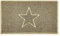 Nicoman Star Shape Embossed Entrance Door Mat Non Slip Dirt Trapper PVC Spaghetti Mat with Rubber Base, Jet Washable Quick Drying Doormat Indoor or Outdoor - (Medium, Beige, 75 x 44cm)