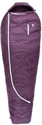Grüezi bag Biopod DownWool Subzero 175 Schlafsack, Almwolle, 200x77x50 cm, 850g, Packmaß Ø18x31 cm, Camping/Hütte/Zelten, bis 175 cm Körpergröße