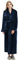 PUTUO Peignoir de Bain Femme Peignoir en Eponge Microfibre, Femme Robe de Chambre Longue Hiver Chaud, Marine, S-M