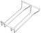 Dianoo Support De Verre à Vin Sous Cabinet Pendaison Support De Verres à Pied Titulaire Avec Des Vis Finition Chromée 35cm 2 Rangées