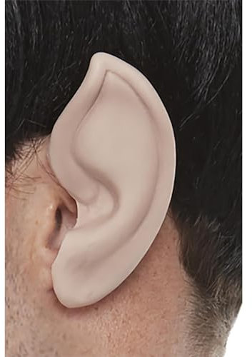Smiffys 52343 Offiziell Lizenziertes Star Trek, Original Series Spock Ears, Unisex – Erwachsene, Einfarbig, Nude, Einheitsgröße