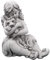 gartendekoparadies.de Kleines Mädchen mit Hund, Steinfigur H. 41 cm, 22 kg, Grau, frostsicher aus Steinguss für Außenbereich