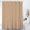 Amanda Duschvorhang Textil Badewannenvorhang 120/180 / 240 x 200 cm inkl Ringe (120x200cm, Graubeige)
