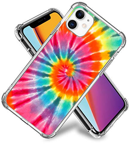 Tie Dye Rainbow Case for iPhone 11,11 Pro,11 Pro Max, iPhone X, XR, iPhone 7/8,7/8 Plus, Flexible TPU Shockproof Protective Case Cover