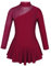 iEFiEL Mädchen Ballettkleid Glitzer Eiskunstlauf Kleid Kinder Swing Schaukel Tanzkleid Ballettanzug Langarm Body Trikot Turnanzug Rot (Weinrot) 140