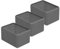 Rotho Madei 3er-Set Aufbewahrungsbox 13l, Kunststoff (PP recycelt) BPA-frei, anthrazit, 3 x13l, (32,6 x 23,8 x 18,8 cm), 3