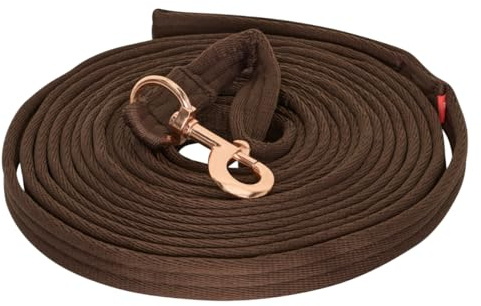 Imperial Riding Longierleine IRHExtra, 7,8 m, Nylon, 2,5 cm Breite, Walnuss